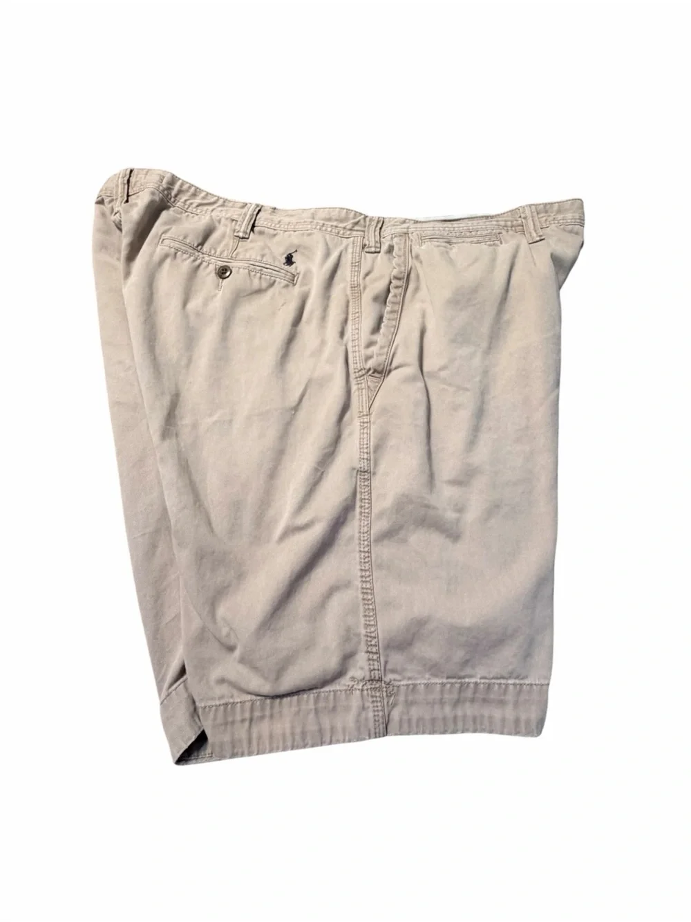 Polo by Ralph Lauren Beige Flat-Front Cotton Shorts